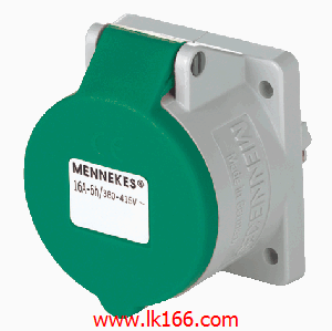 Mennekes Panel mounted receptacle with TwinCONTACT 1676