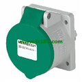 MennekesPanel mounted receptacle with TwinCONTACT 1800