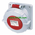 MennekesPanel mounted receptacle with TwinCONTACT 3581