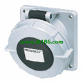 MennekesPanel mounted receptacle with TwinCONTACT 3587