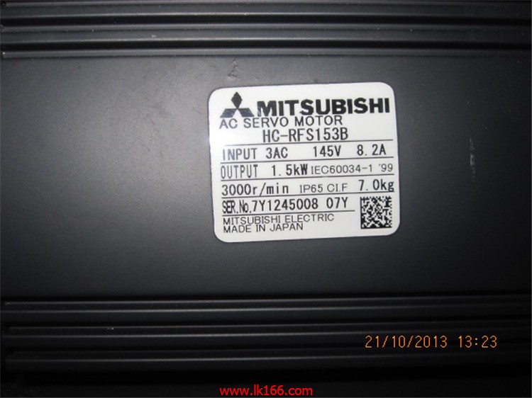 MITSUBISHI Ultra low inertia medium power motor HC-RFS153B