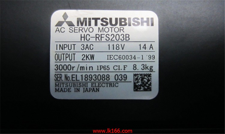 MITSUBISHI Ultra low inertia medium power motor HC-RFS203B